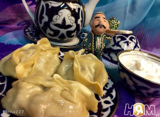 Манты узбекские с бараниной