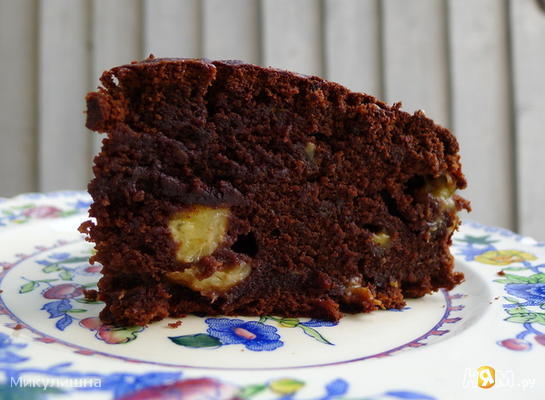Рецепт Шоколадный торт с бананами