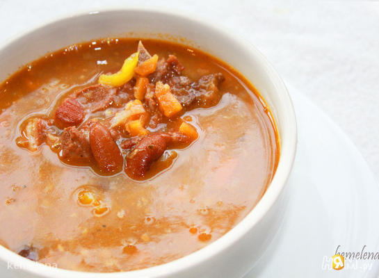 Рецепт Суп из баранины с красной фасолью