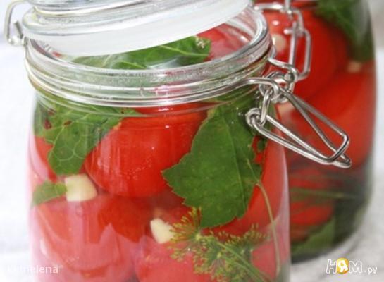 Рецепт Маринованные помидоры с медом и чесноком