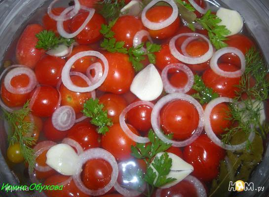 Рецепт Быстро маринованные помидорчики