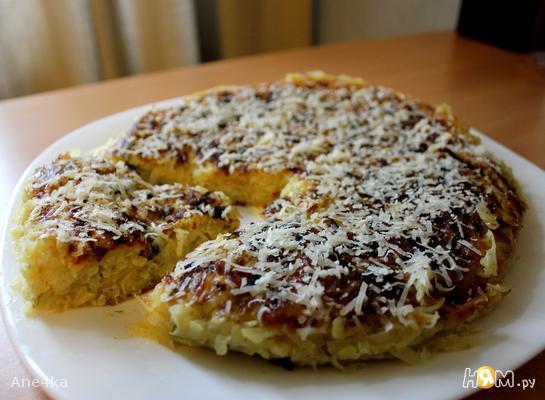 Рецепт Картофельный пирог на сковороде