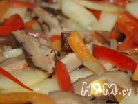 Приготовление куриного филе с овощами в соусе: шаг 10