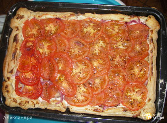 Пирог с томатами