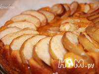 Приготовление тыквенного пирога с яблоками: шаг 8