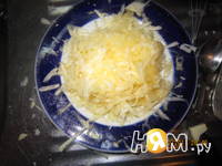 Приготовление оладушек из кабачков и сыра: шаг 3