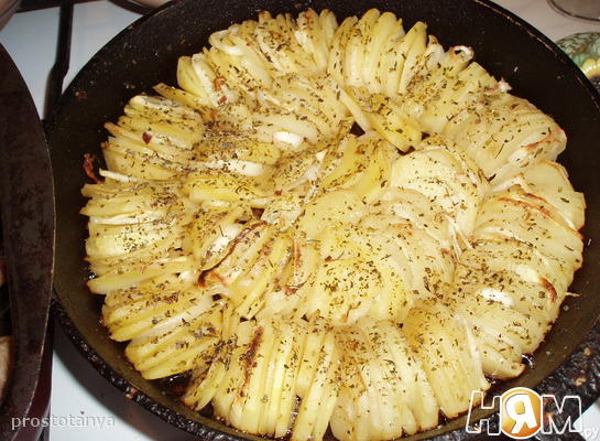 Рецепт Картофель с травами и репчатым луком