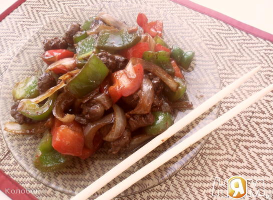 Рецепт Куриные сердечки с овощами по-китайски