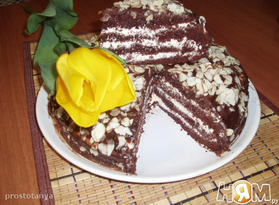 Торт  "Шоколадное  удовольствие"