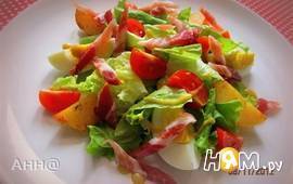 Тёплый салат с картофелем «Поздний завтрак»