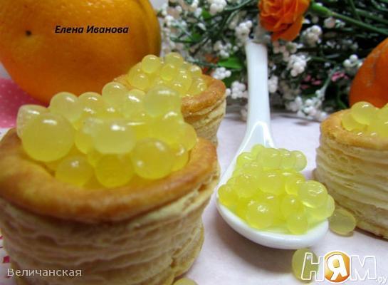 Освежающий десерт из фруктов: апельсин и киви