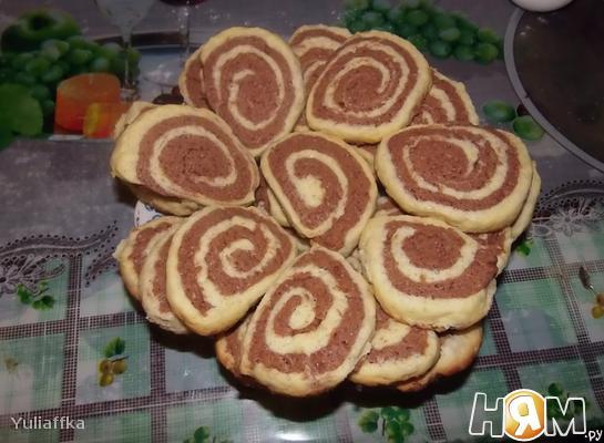 Рецепт Песочное печенье «Улитки»