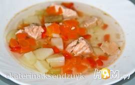 Суп из семги(лосося)
