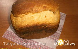 Хлеб с сыром и сырокопчёной колбасой