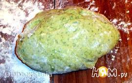 Ароматное зеленое пельменное тесто