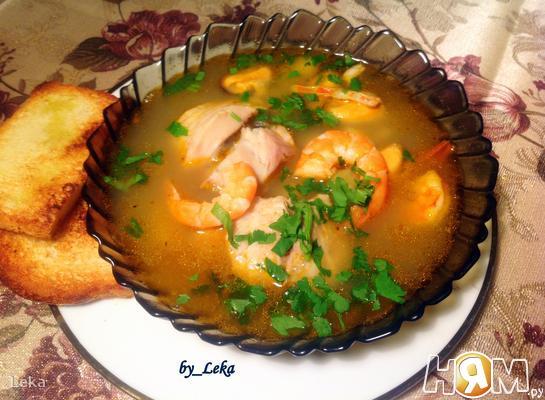 Рецепт Рыбный суп "Буйабес" или суп бедного рыбака