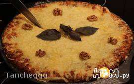 Пицца Quattro Formaggi с грецким орехом