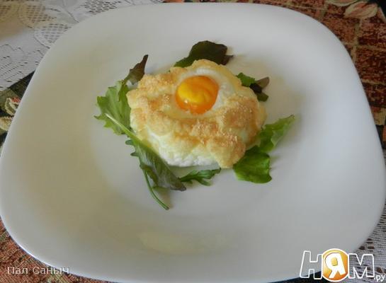 Рецепт Деревенские яйца на пуховом гнезде