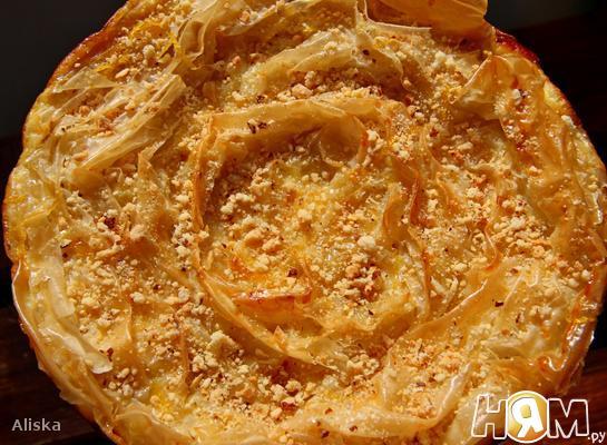 Рецепт Греческий пирог из теста фило