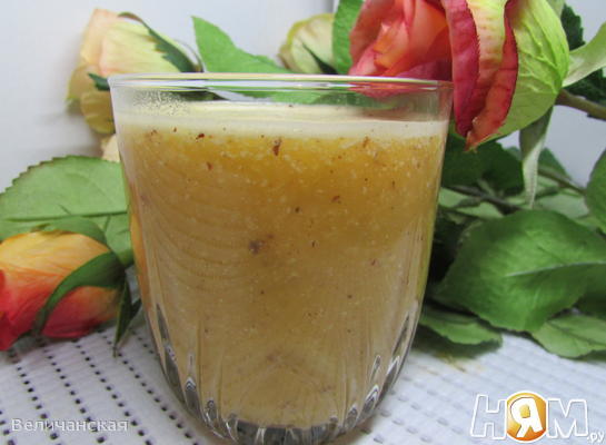 Рецепт Апельсиново-банановый смузи с миндалём