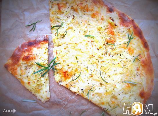 Рецепт Пицца с картофелем и пряными травками