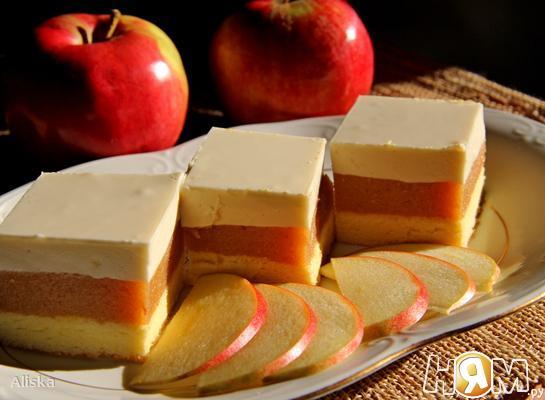 Рецепт Яблочное пирожное "Адам и Ева"
