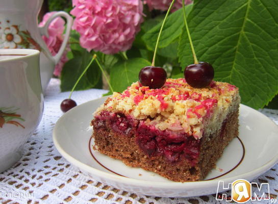 Рецепт Ароматный вишневый пирог
