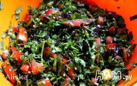 Салат из зелени по-Ливански