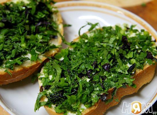 Рецепт "Зеленые" бутерброды