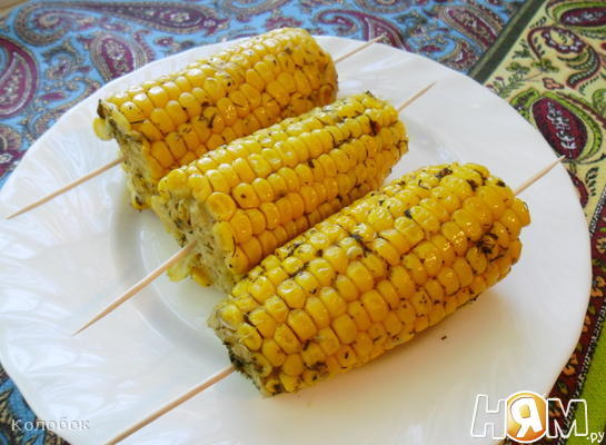 Рецепт Кукуруза запеченная в рукаве