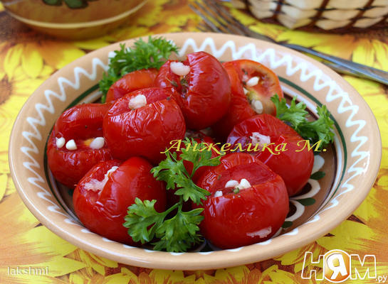 Рецепт Малосольные помидоры в пакете