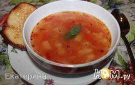 Итальянский томатный суп (постный)