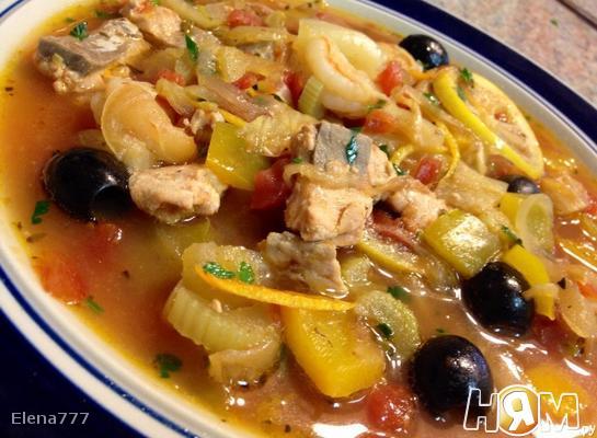 Рецепт Среднеземноморский рыбный суп