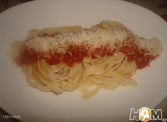 Рецепт Спагетти-гнезда с томатным соусом