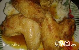 Куриные крылышки в сливочно-горчичном маринаде