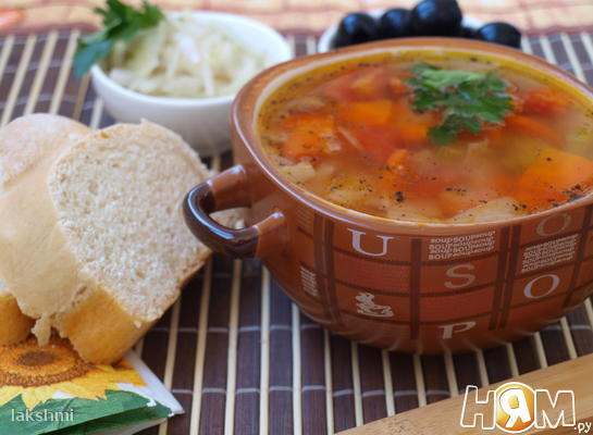 Рецепт Фасолада - греческий фасолевый суп