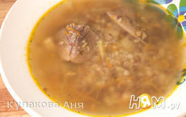 Простой гречневый суп (на индейке)