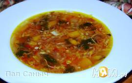 Экстрим-суп из репы и кольраби с телятиной