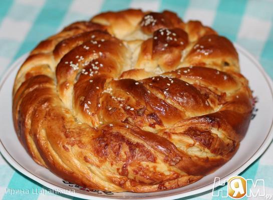 Рецепт Каравай с сыром по мотивам турецких булочек