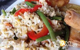 Жареный рис  с овощами по-китайски