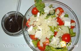 Салат с тунцом и кус кусом