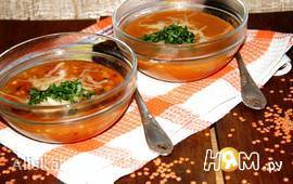 Бразильский острый суп из чечевицы.