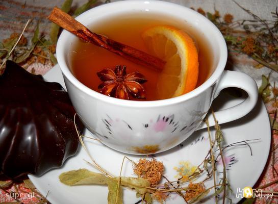 Травяной чай "Здоровье" с имбирем и корицей
