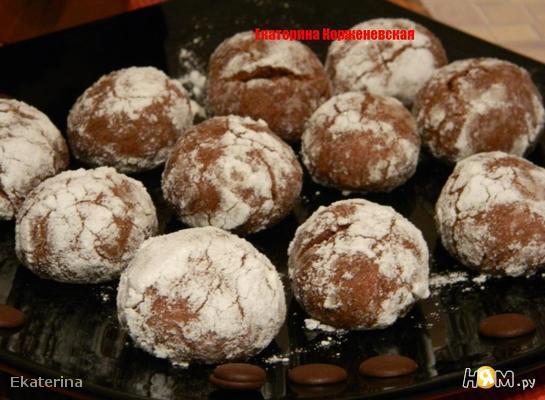 Рецепт Шоколадно-ореховое печенье