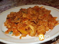 Приготовление риса с куриным филе и овощами: шаг 7