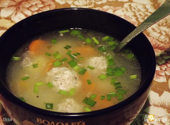 Рецепт Суп с фрикадельками и вермишелью