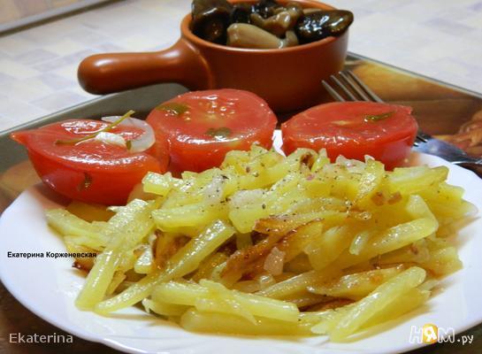 Рецепт Жареная картошка с салом