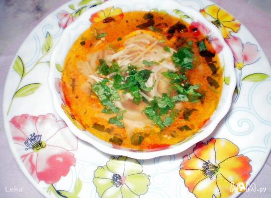 Томатно - куриный суп