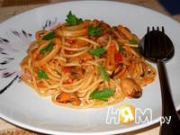 Приготовление спагетти с морепродуктами: шаг 18