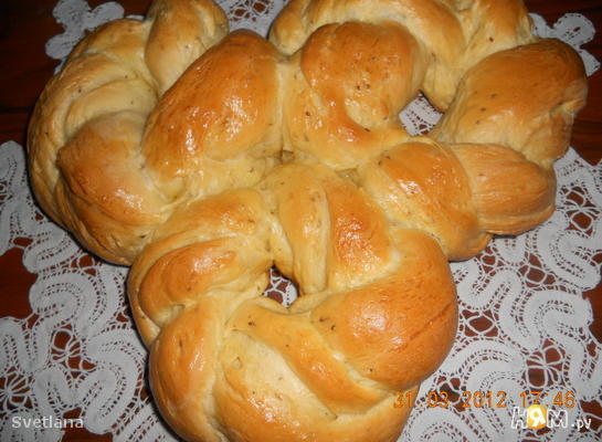 Рецепт Греческий Пасхальный хлеб с анисом
